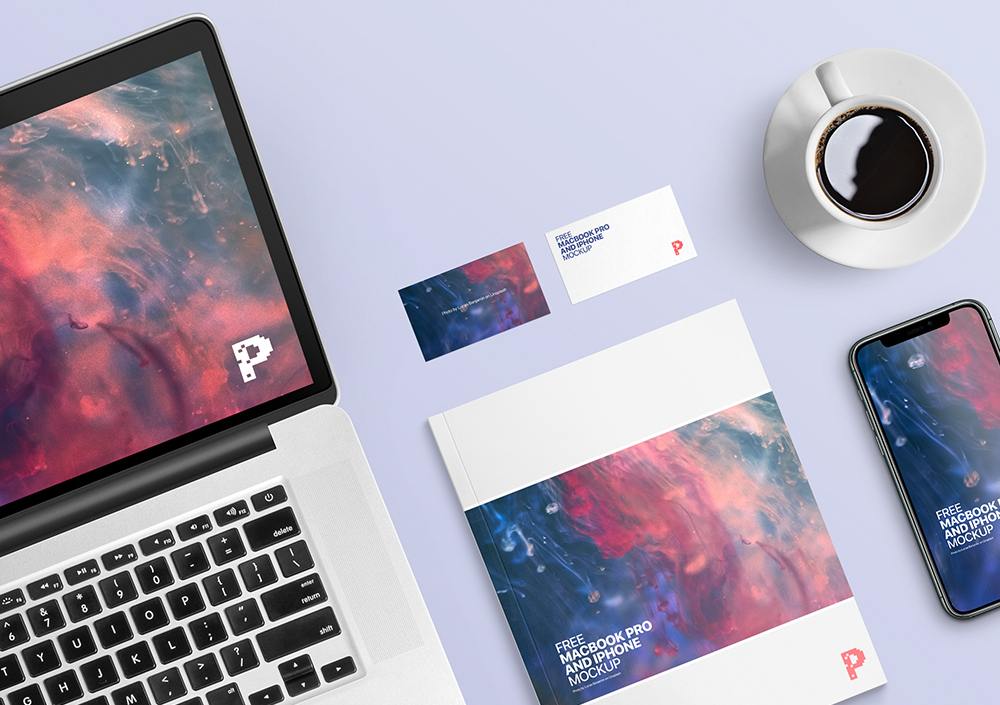 Download Free MacBook Pro and iPhone Mockup