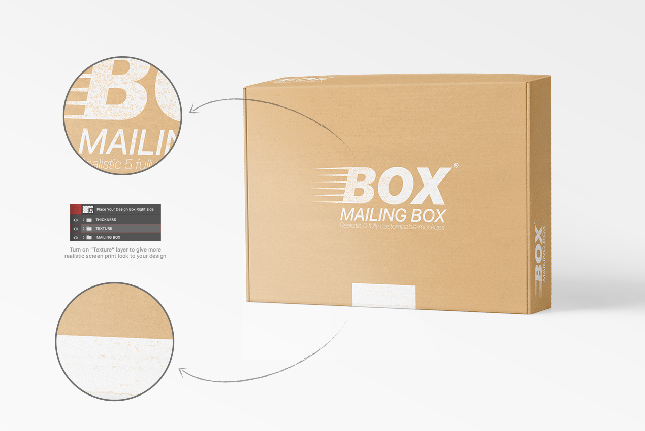 Card Mailing Box Mockup