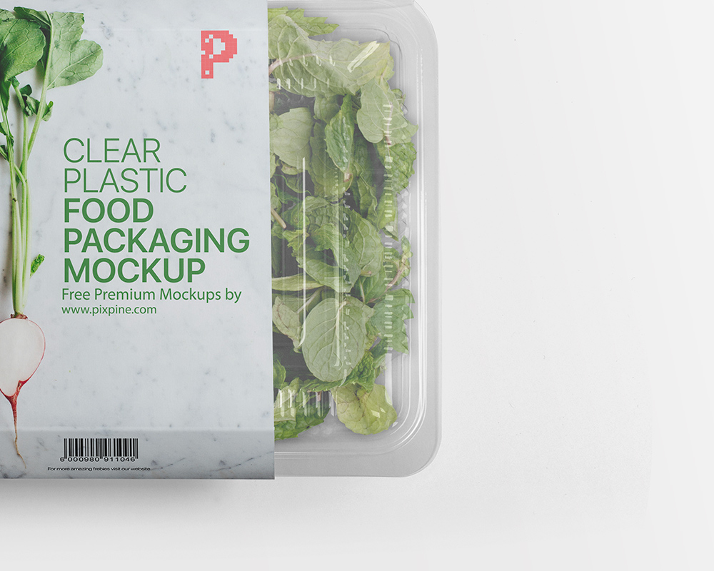 Download Free Clear Plastic Food Packaging Mockup