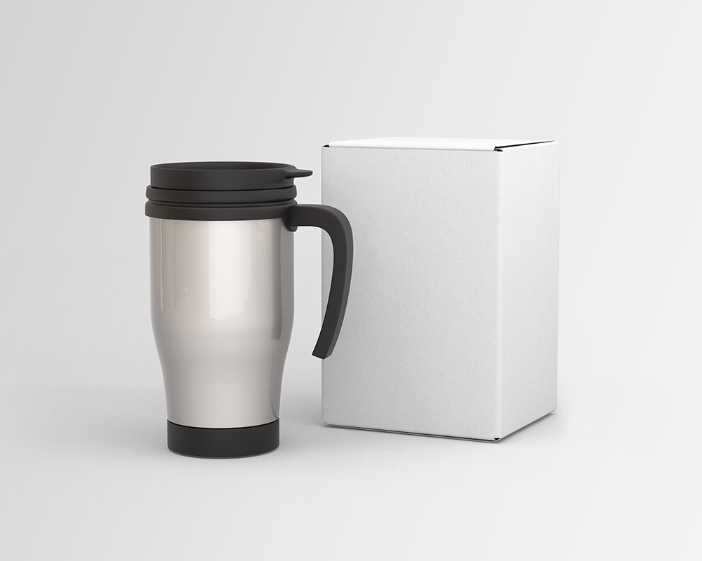 Download Free Coffee Thermos Mug Mockup