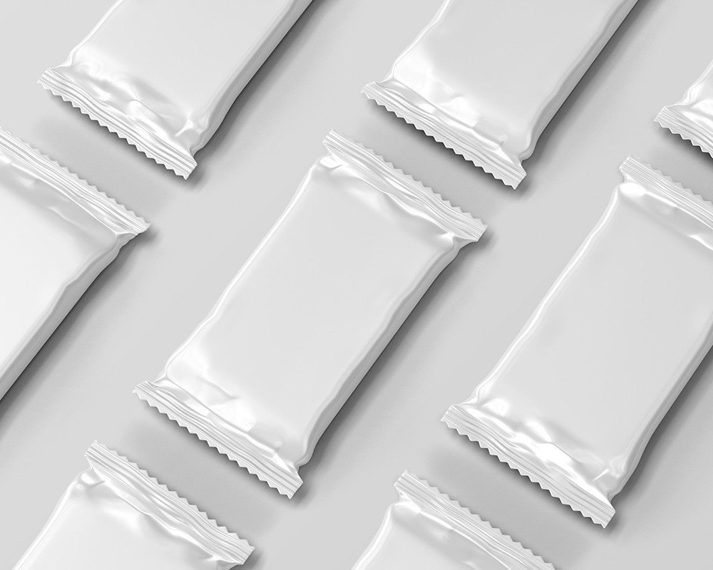 Free Isometric Candy Bar Packaging Mockup