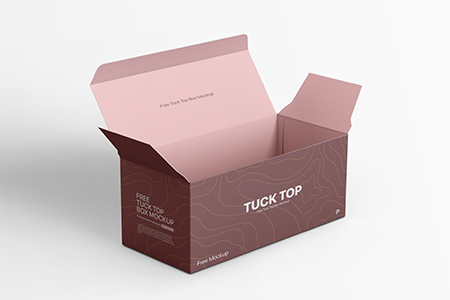 Free Tuck Top Box Mockup