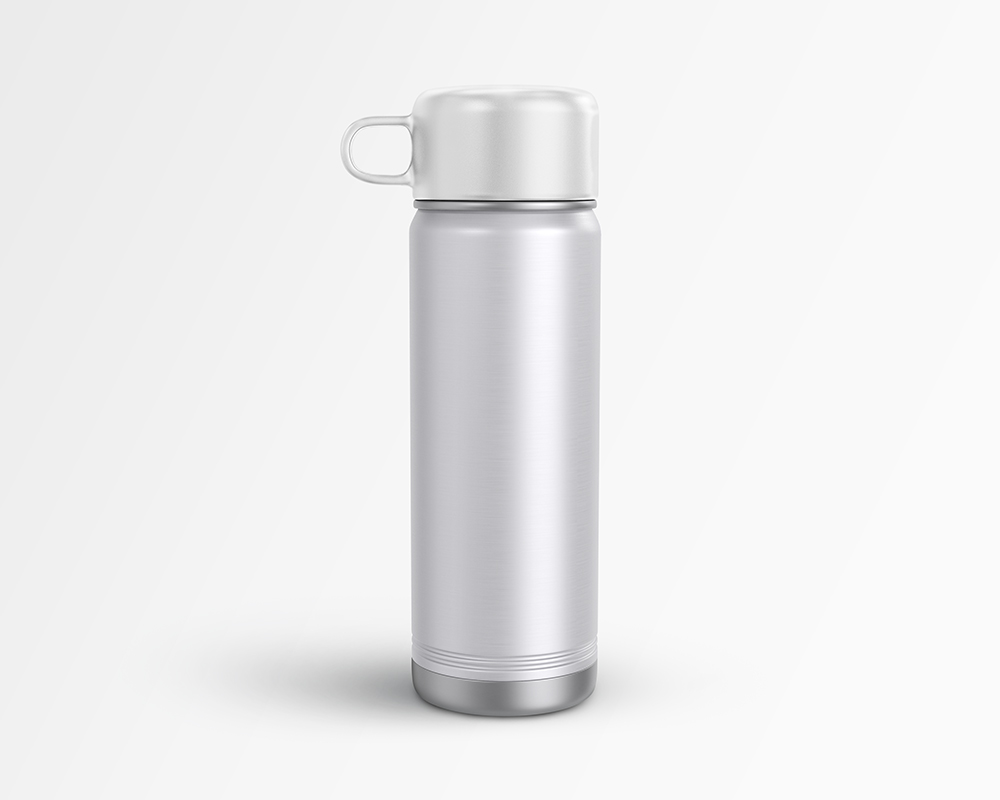 Free Flask Water Bottle Mockup